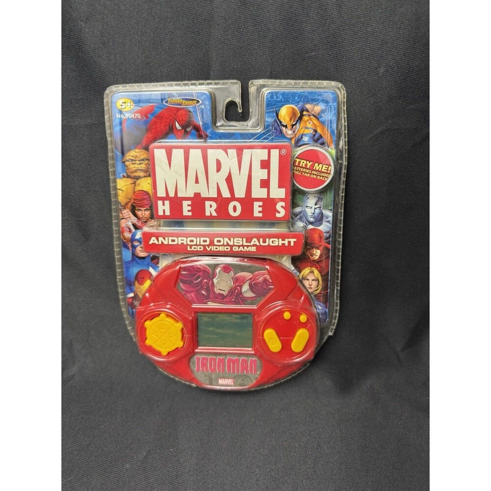 Marvel Heroes Iron Man Android Onslaught LCD Handheld Video Game 2006 NEW
